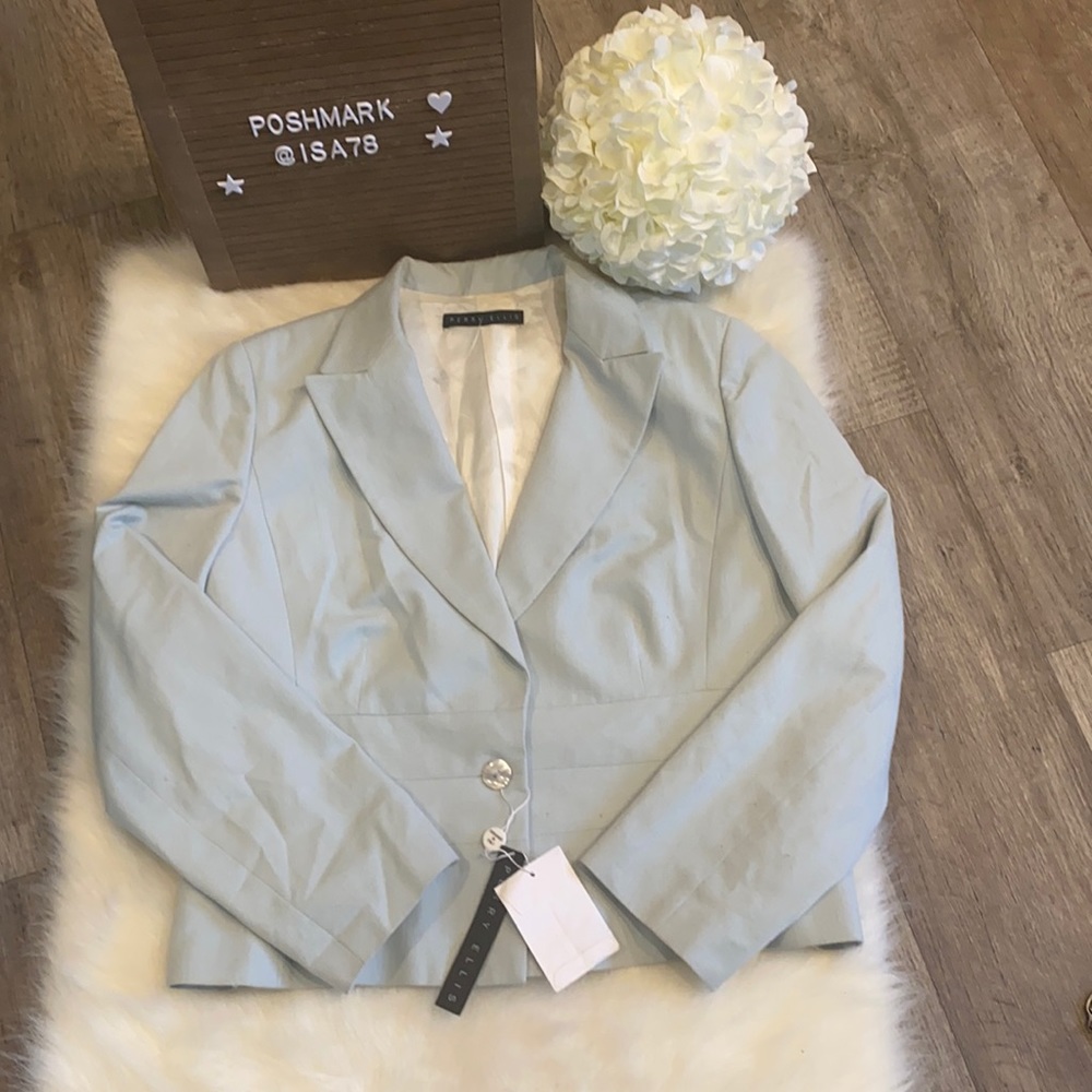 PERRI ELLIS one button blazer.